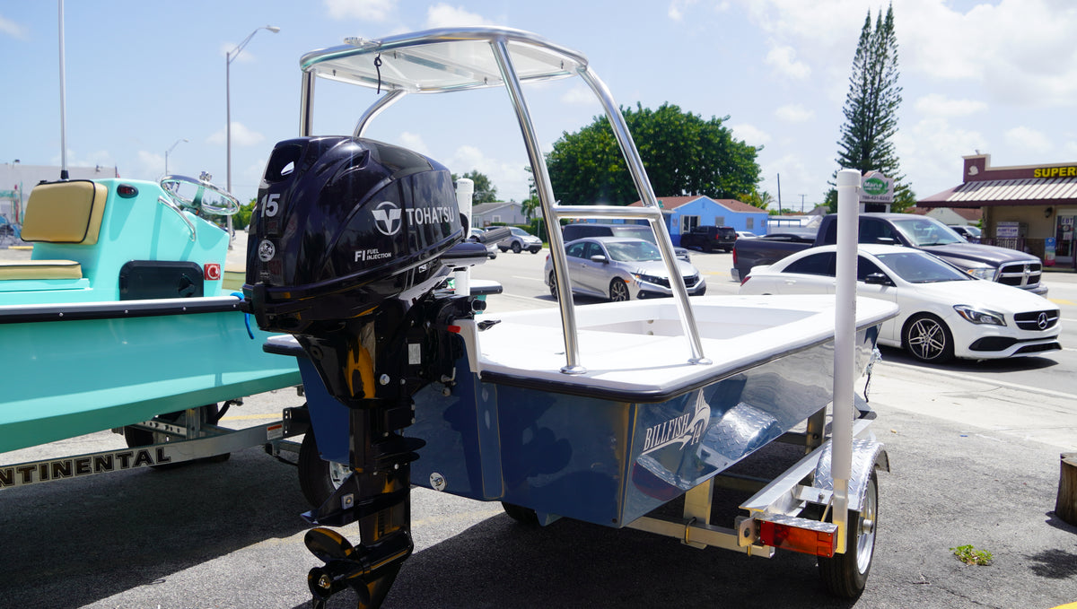 14' BillFish Boatworks Skiff (Petrol Blue) – JDOutdoorAdventures